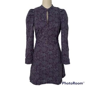 Women's Puff Long Sleeve Structured Denim Dress Size Universal Thread™ Blue XS